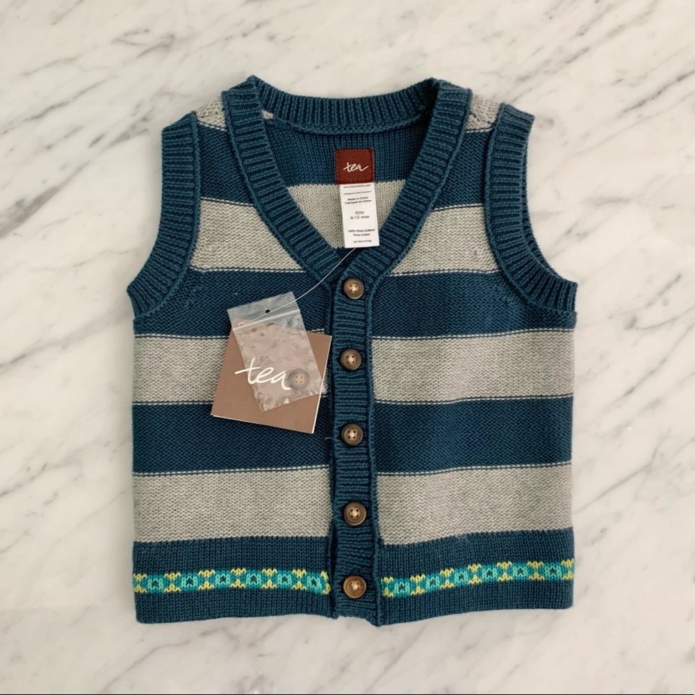 Tea Collection Boys Knit Sweater Vest